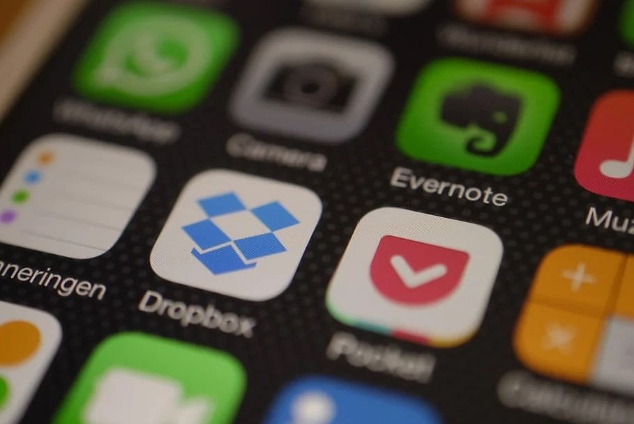 Dropbox app on a phone. Picture credit: Pixbay
