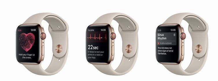 ECG app on Apple Watch Series 4 (Picture Credit: Apple India)