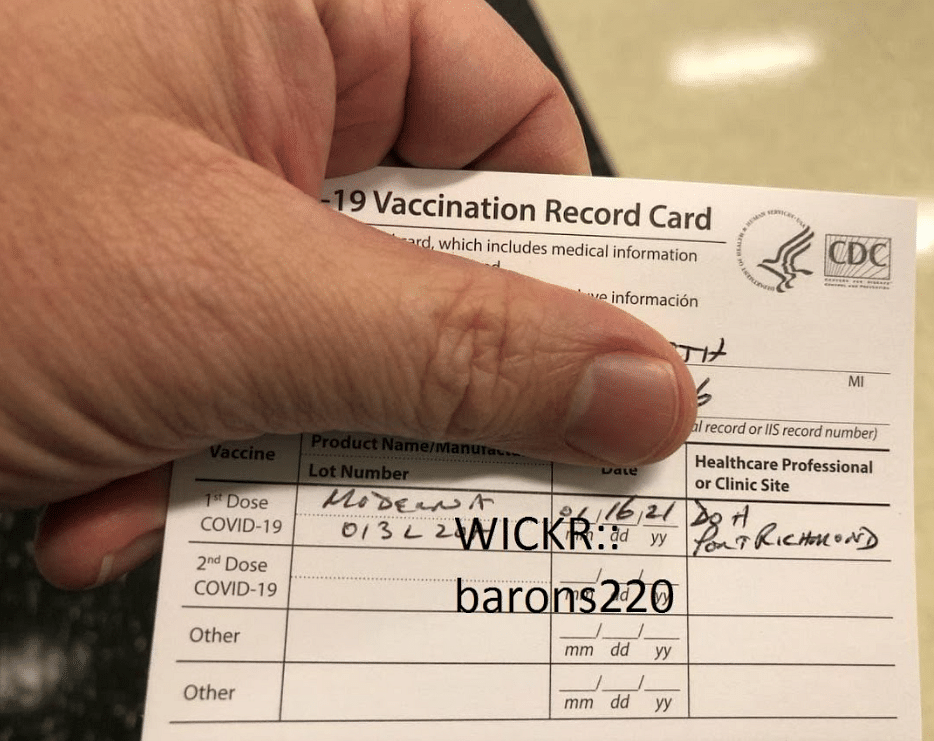 Fake vaccination card. Credit: Check Point Research