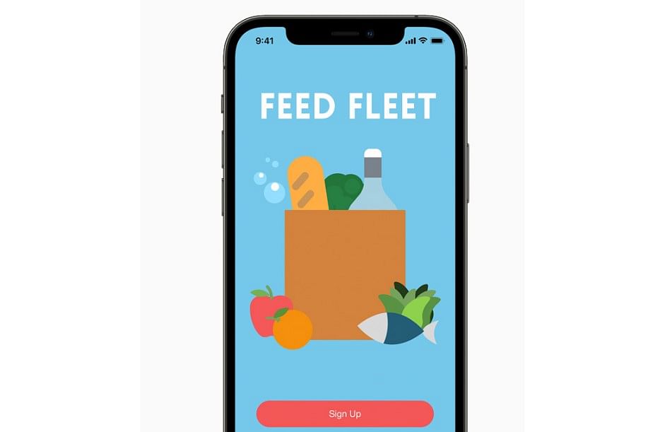 Feed Fleet app. Credit: Apple