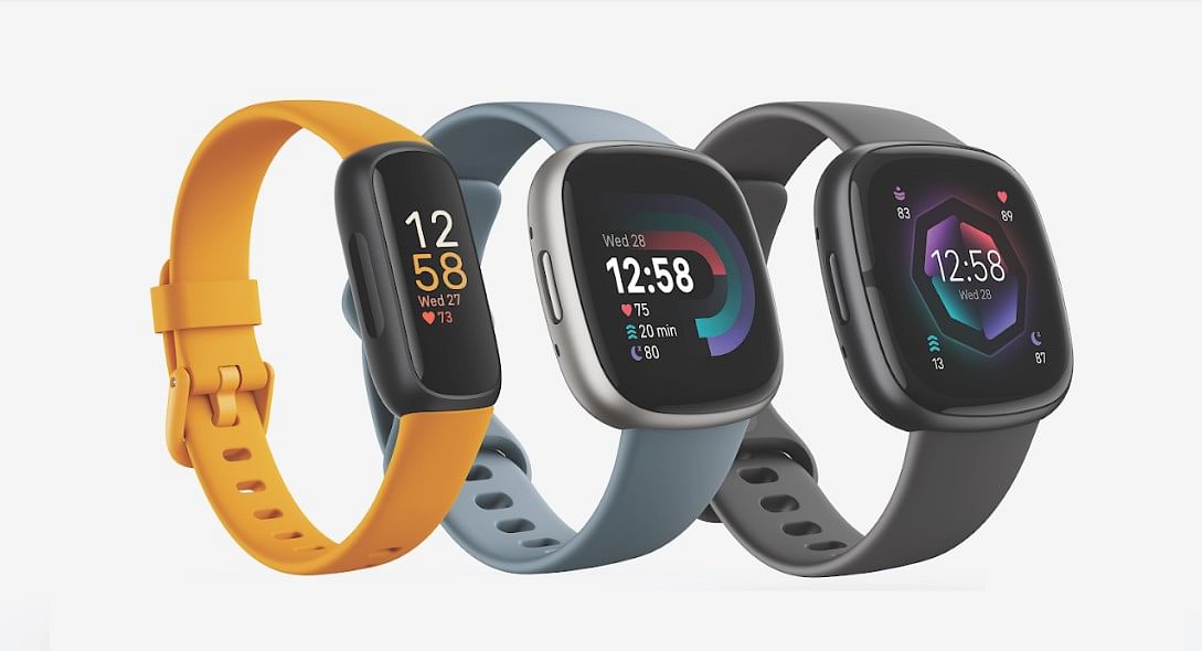 Fitbit Sense 2, Inspire 3, Versa 4 series. Credit: Fitbit