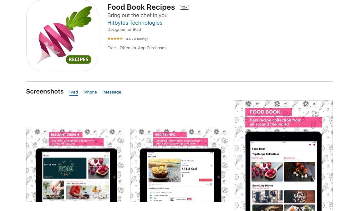 Food Book Recipes on Apple App Store