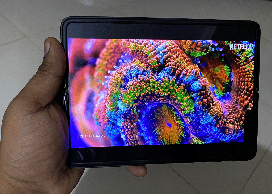 Samsung Galaxy Fold comes with 7.3-inch Dynamic AMOLED display (DH Photo/Rohit KVN)