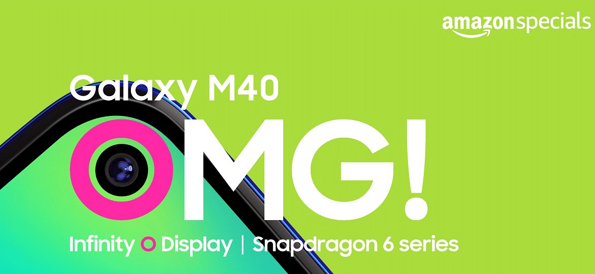 Galaxy M40 teaser; picture credit: Samsung Mobile India/Twitter