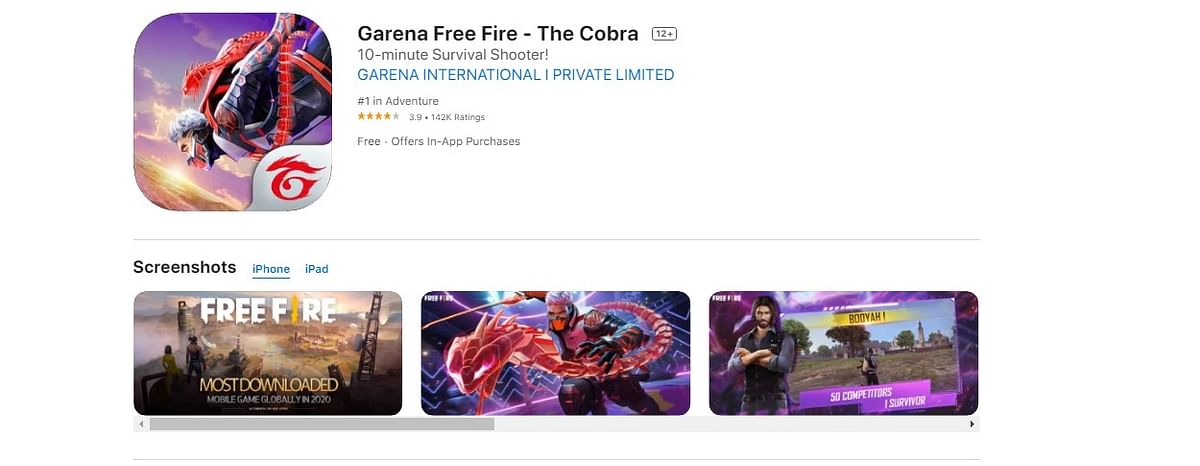 Garena Free Fire- The Cobra on Apple App Store