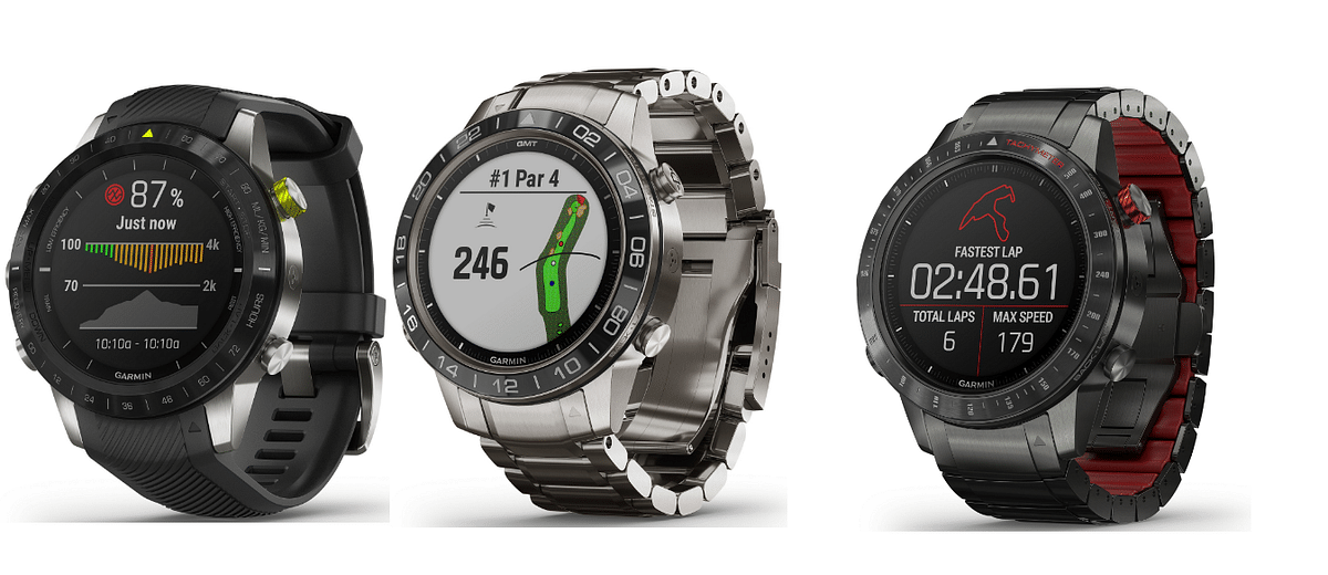 (From left-to-right: Garmin MARQ Athlete, MARQ Aviator and MARQ Driver- Picture Credit: Garmin)
