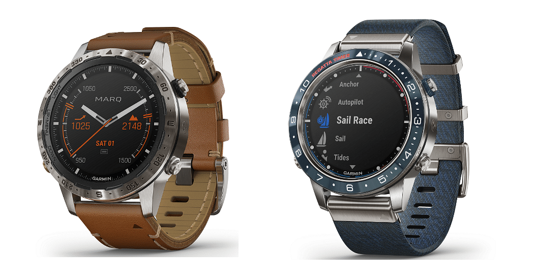 (From left-to-right: Garmin MARQ Expedition and MARQ Captain; Picture Credit: Garmin))