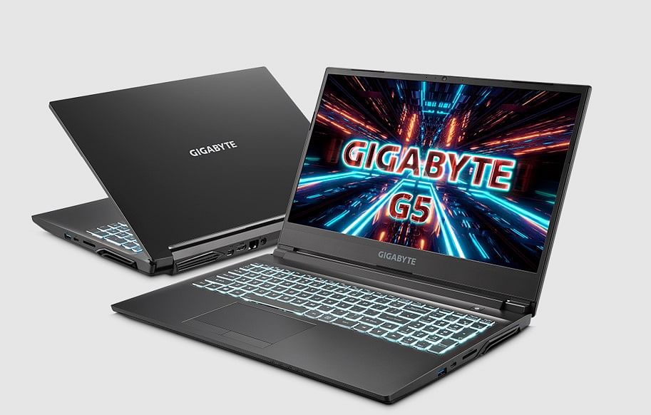 Gigabyte G5 laptop. Credit: Gigabyte