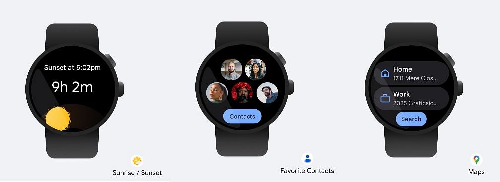 Glanceable feature expanding to more Google WearOS watch apps. Credit: Google