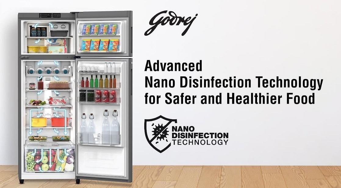 Godrej's new refrigerators with Nano Disinfection Technology. Credit: Godrej