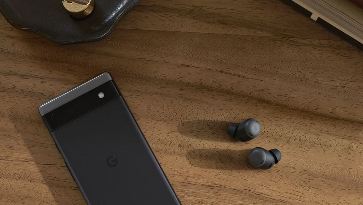 The new Pixel 6a with Pixel Buds Pro earbuds. Credit: Google