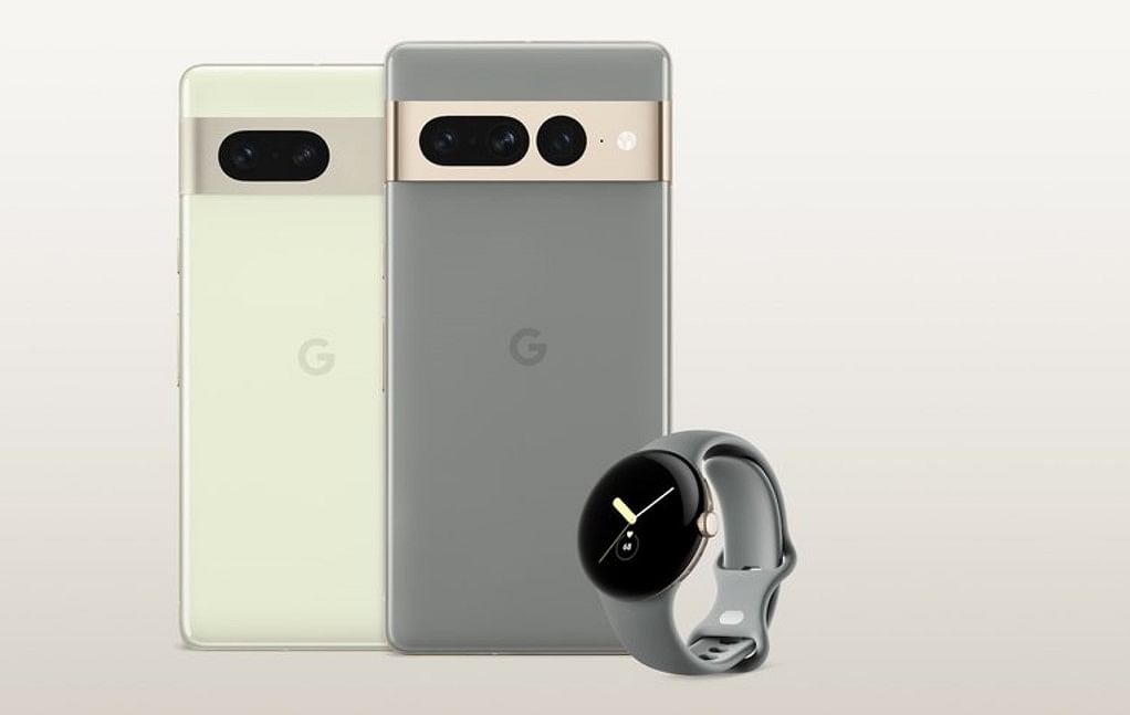 The Pixel 7, 7 Pro and Pixel Watch series.