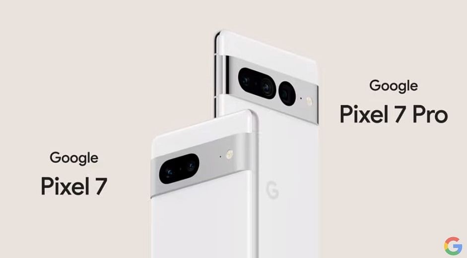 The new Pixel 7 and Pixel 7 Pro series phones. Credit: Google