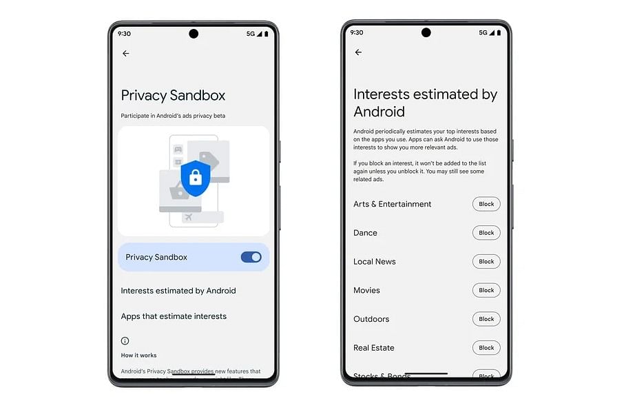 Privacy Sandbox feature on Android. Credit: Google