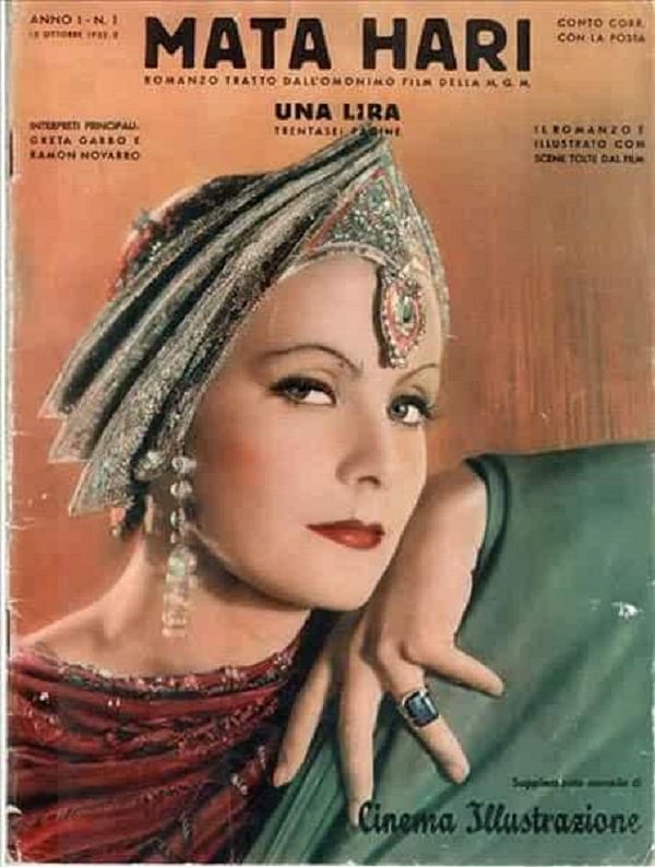 Greta Garbo as Mata Hari in the film poster