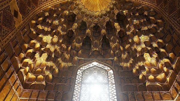 Interiors of Gur e Emir.