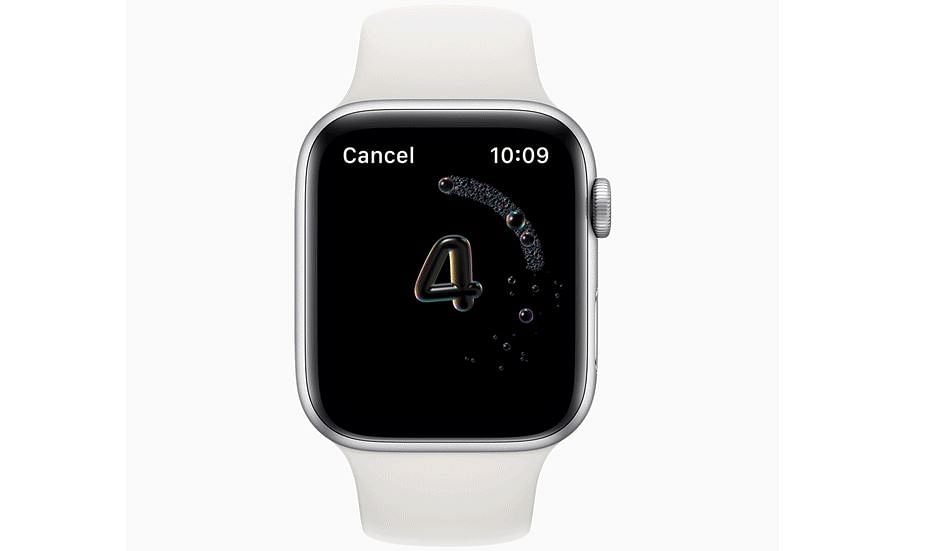 Handwash tracking feature coming in the watchOS 7. Credit: Apple
