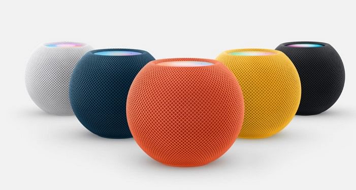 HomePod mini now available in new colours in India. Credit: Apple
