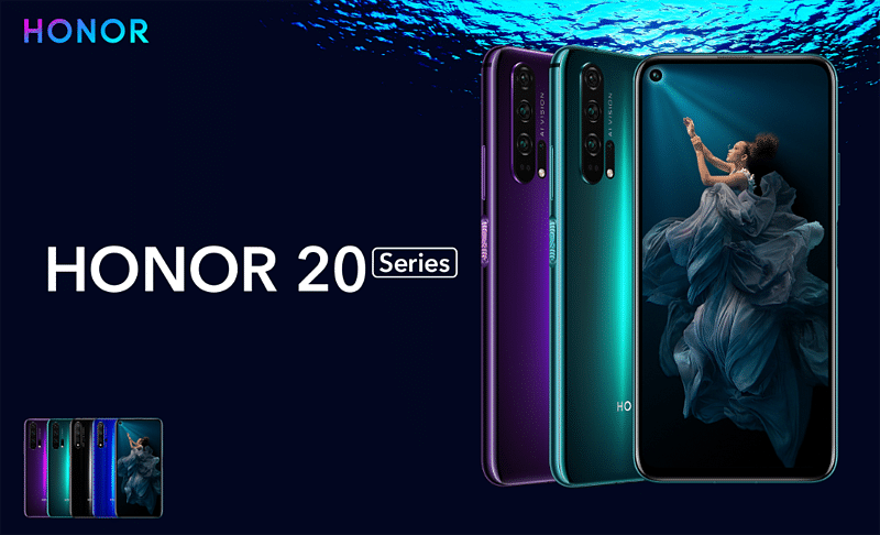 Honor 20 series; picture credit: Honor India