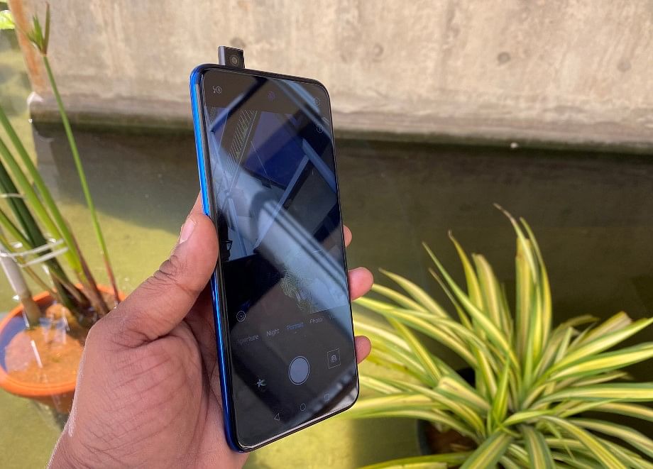 Honor 9X comes with 16MP pop-up camera (Credit: DH Photo/Rohit KVN)
