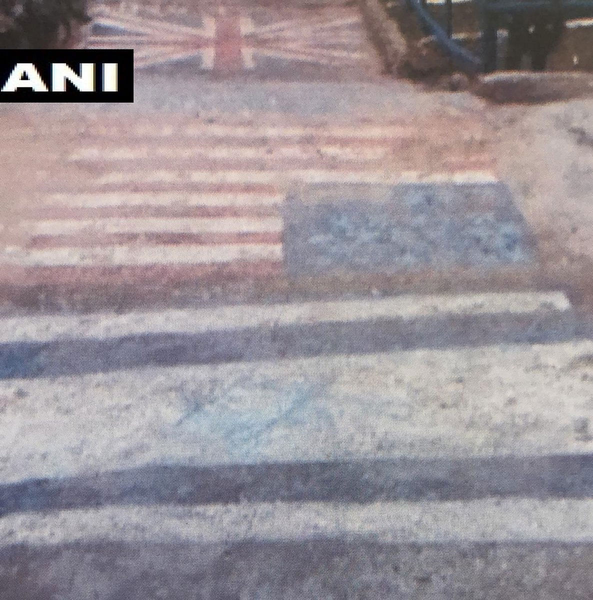 Intel Sources: Flags of USA, UK and Israel painted on staircases seen in Jaish e Mohammed facility destroyed by Indian Air Force jets in Balakot