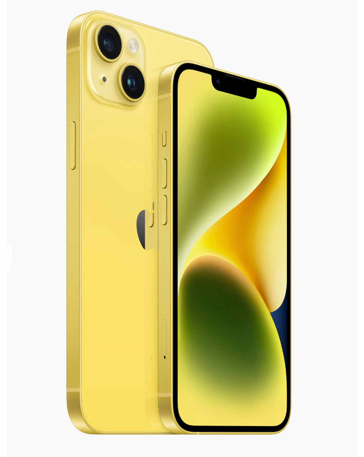iPhone 14 in new yellow colour. Credit: Apple