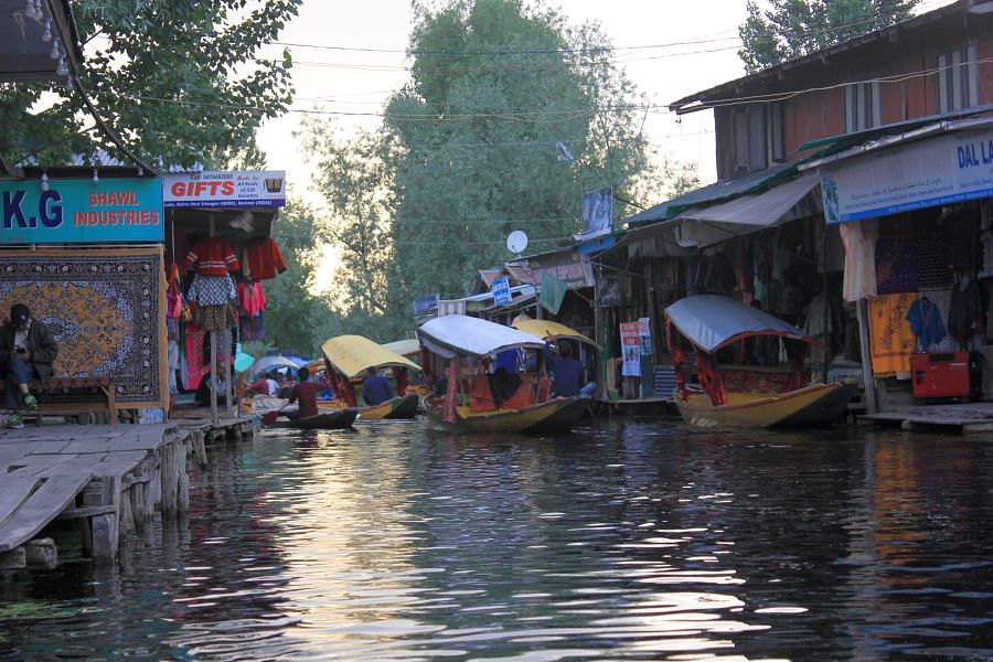A market area on the lake. Picture credit: Kavya Rai