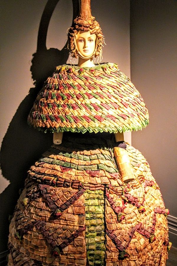 Wearable art made from tea bags
