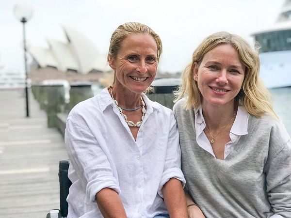 Sam Bloom and actress Naomi Watts, who played Sam’s characterin ‘Penguin Bloom’, at their first meeting in Sydney
