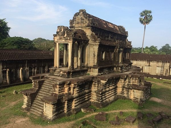 Remnants of a library in Angkor Wat, Siem Reap