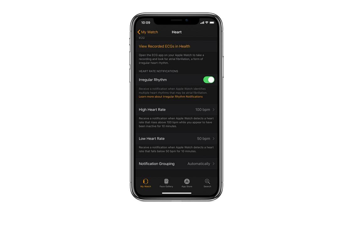 Here's how to enable notifications from the Heart Rate app on Apple iPhone and Watch (Picture Credit: Apple)