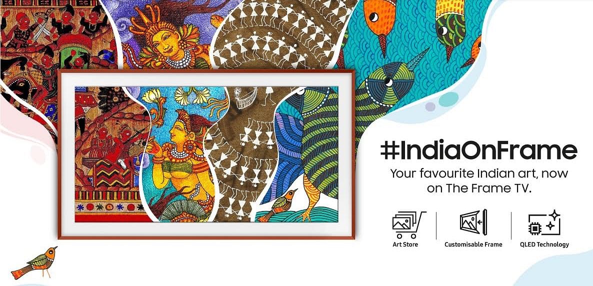 Samsung brings local Indian folk and tribal art to the art store of its lifestyle TV The Frame. Credit: Samsung