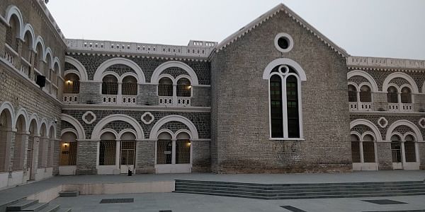 Inside the courtyard