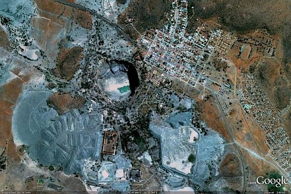 Jagersfontein Mine in Orange Free State, South Africa.