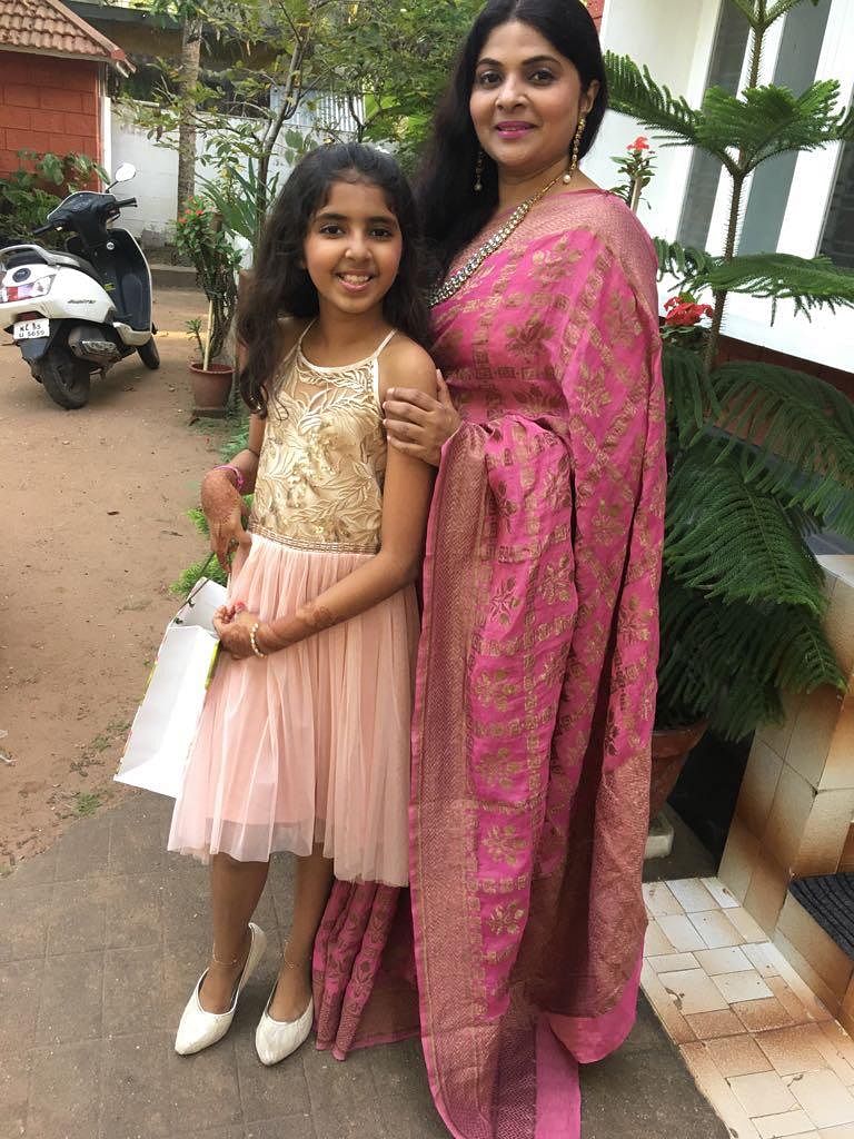Jaseena Backer is candid with daughter Mahek