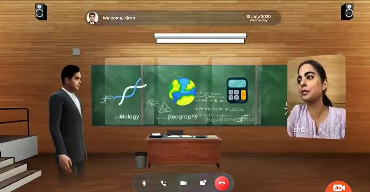 Reliance Jio Glass demo on online glass (YouTube screen-grab)