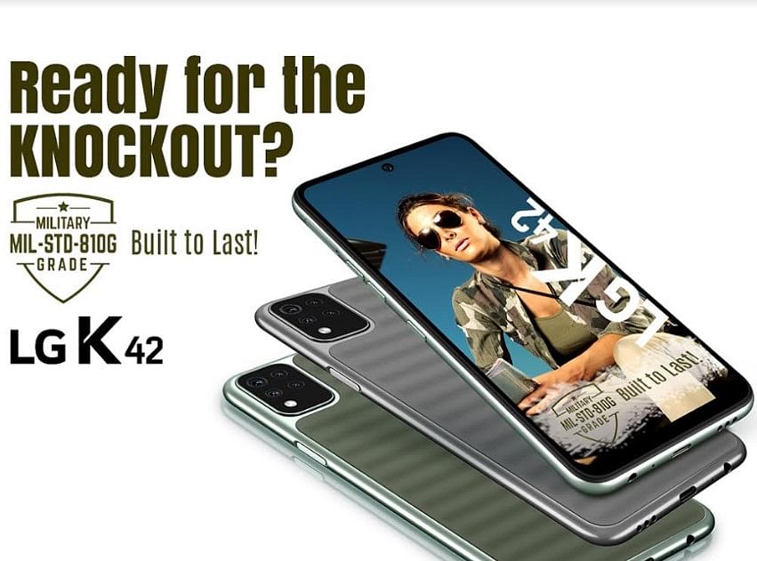 The new LG K42 series smartphone launched in India. Credit: LG