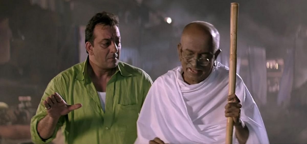 Films like ‘Lage Raho Munna Bhai’ connect Gandhi to the global audience.