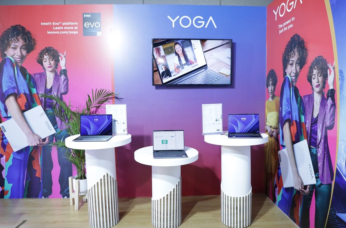 Lenovo's new line of Yoga laptops. Credit: Lenovo India