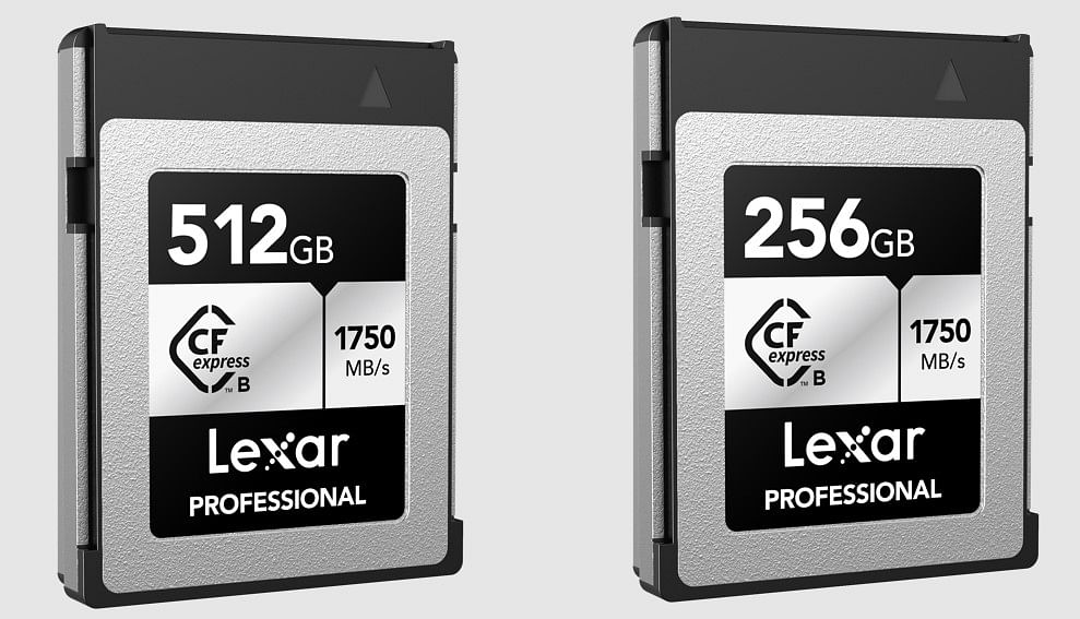 Lexar CFexpress Type B Card Silver series. Credit: Lexar