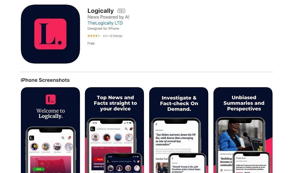 Logically on Apple App Store. Credit: