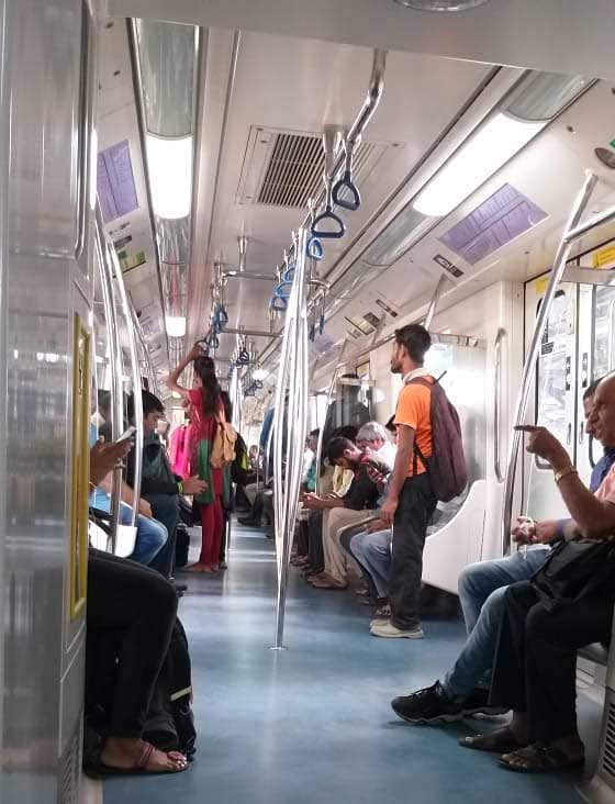 Namma Metro services unaffected.(DH Photo/Poornima Nataraj)