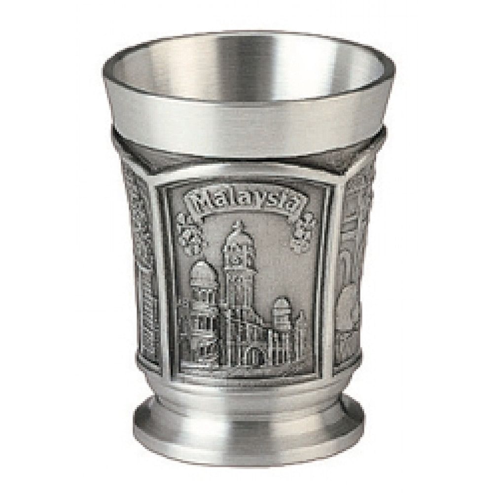 A pewter tumbler from Malaysia