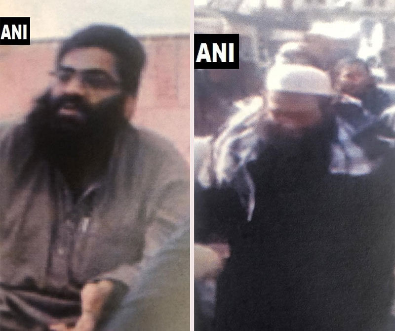 Key Jaish e Mohammed operatives targeted in today’s air strikes: Maulana Ammar(in pic 1, associated with Afghanistan and Kashmir ops) and Maulana Talha Saif(pic 2), brother of Maulana Masood Azhar and head of the preparation wing
