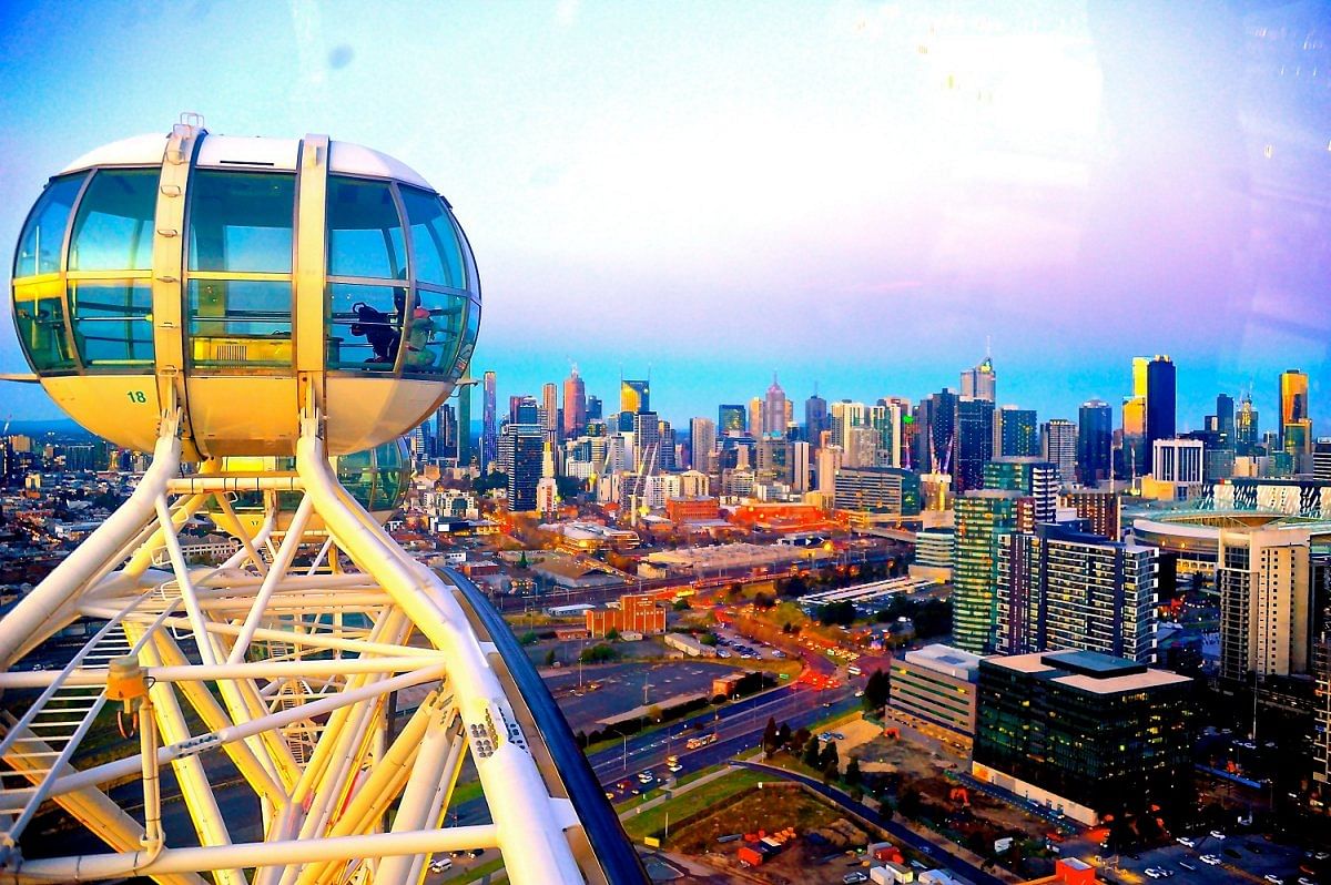 A view of Melbourne from Melbourne Star Observation Wheel