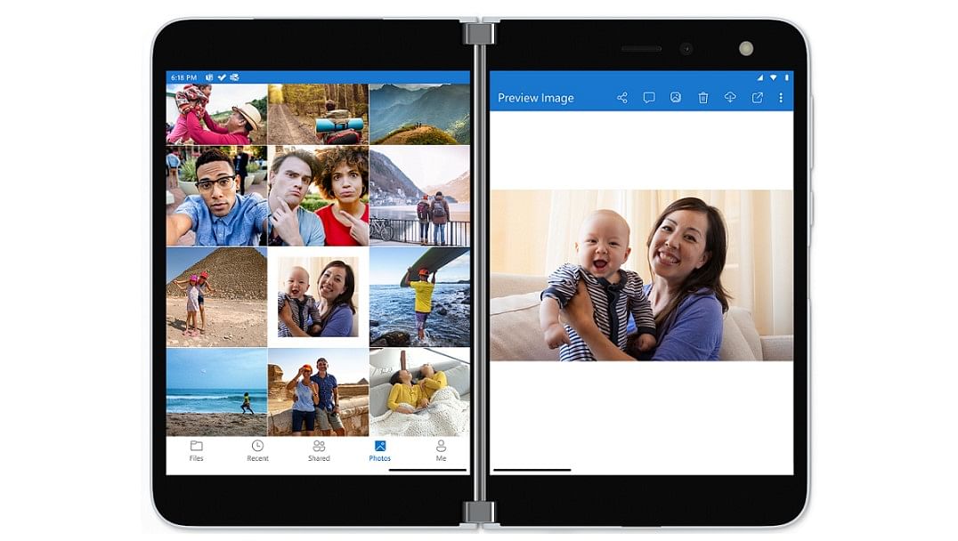 Microsoft Surface Duos. Credit: Microsoft
