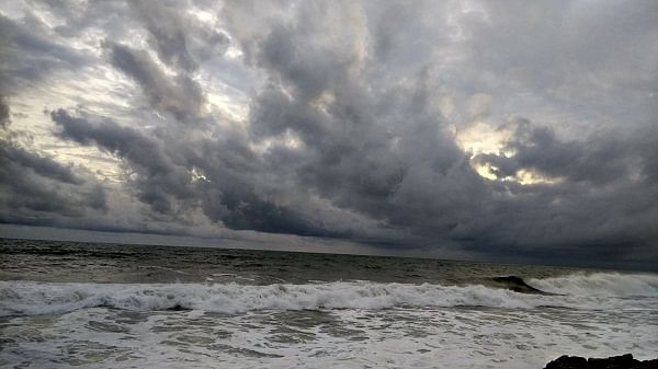 Monsoon upon the Samudra beach; (top) Lighthouse beach during the rains. PHOTOS BY AUTHOR