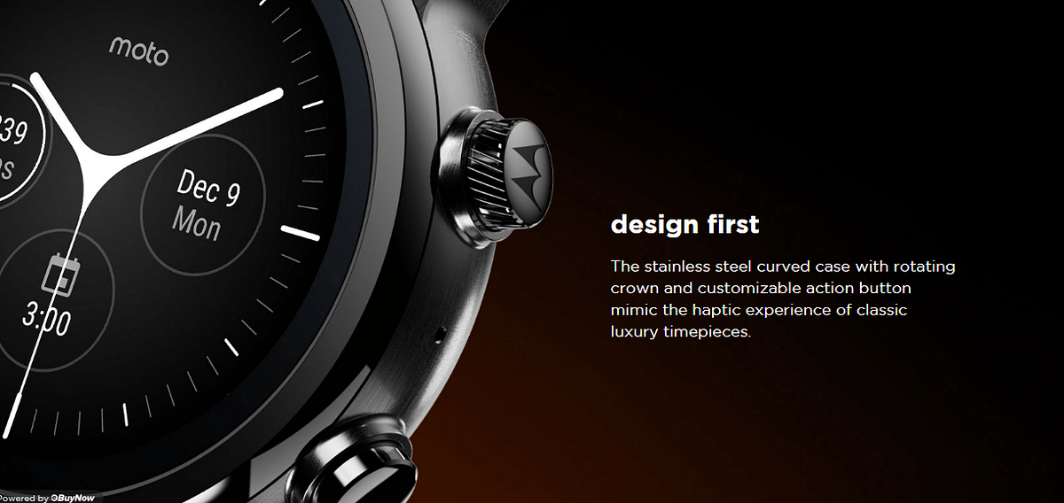 Moto series smartwatch (Picture Credit:moto360.com)