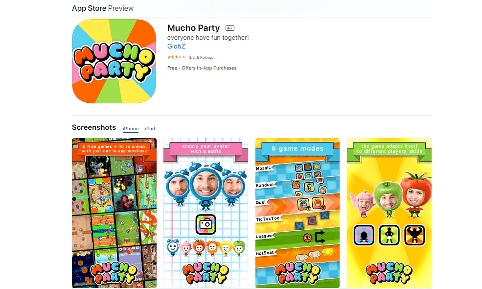 Mucho Party (by GlobZ) on Apple App Store