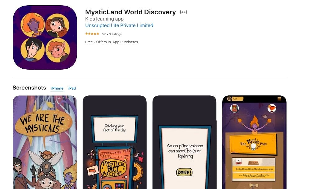 MysticLand World Discover‪y‬ Apple App Store (screen-shot)
